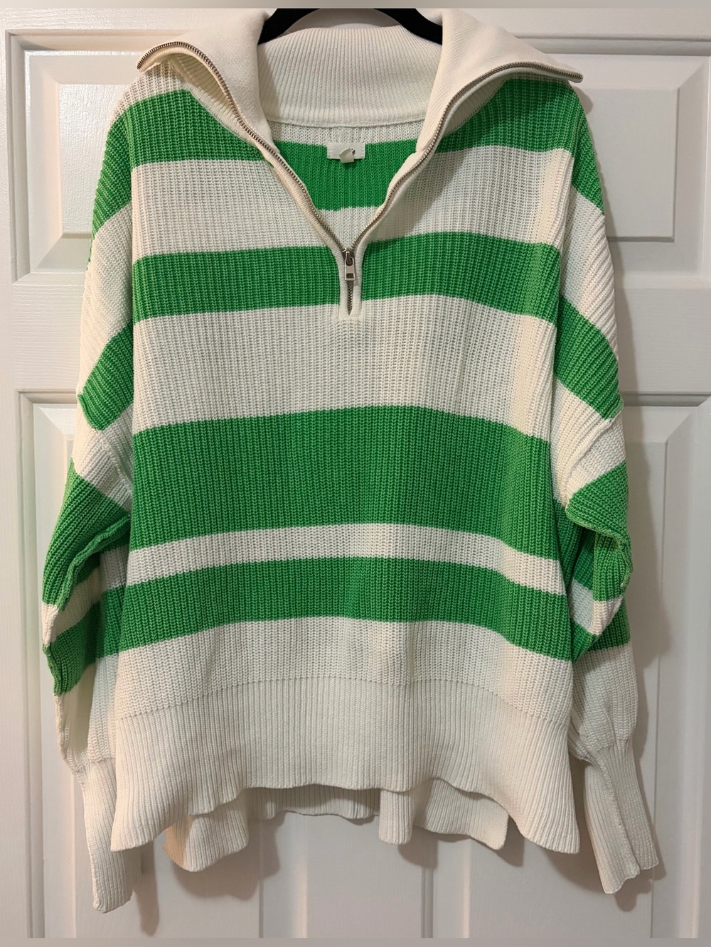 Aerie Oversized 100% Cotton Beyond Quarter Zip Sweater